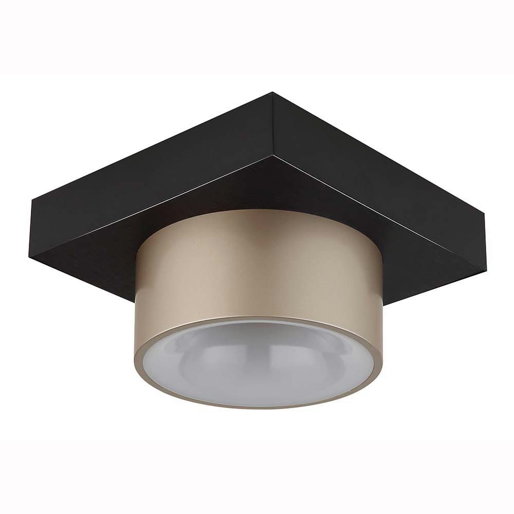 GLOBO LIGHTING LED Deckenleuchte, LED-Leuchtmittel fest verbaut, Warmweiß, Deckenleuchte LED Deckenlampe Wohnzimmerlampe Metall schwarz