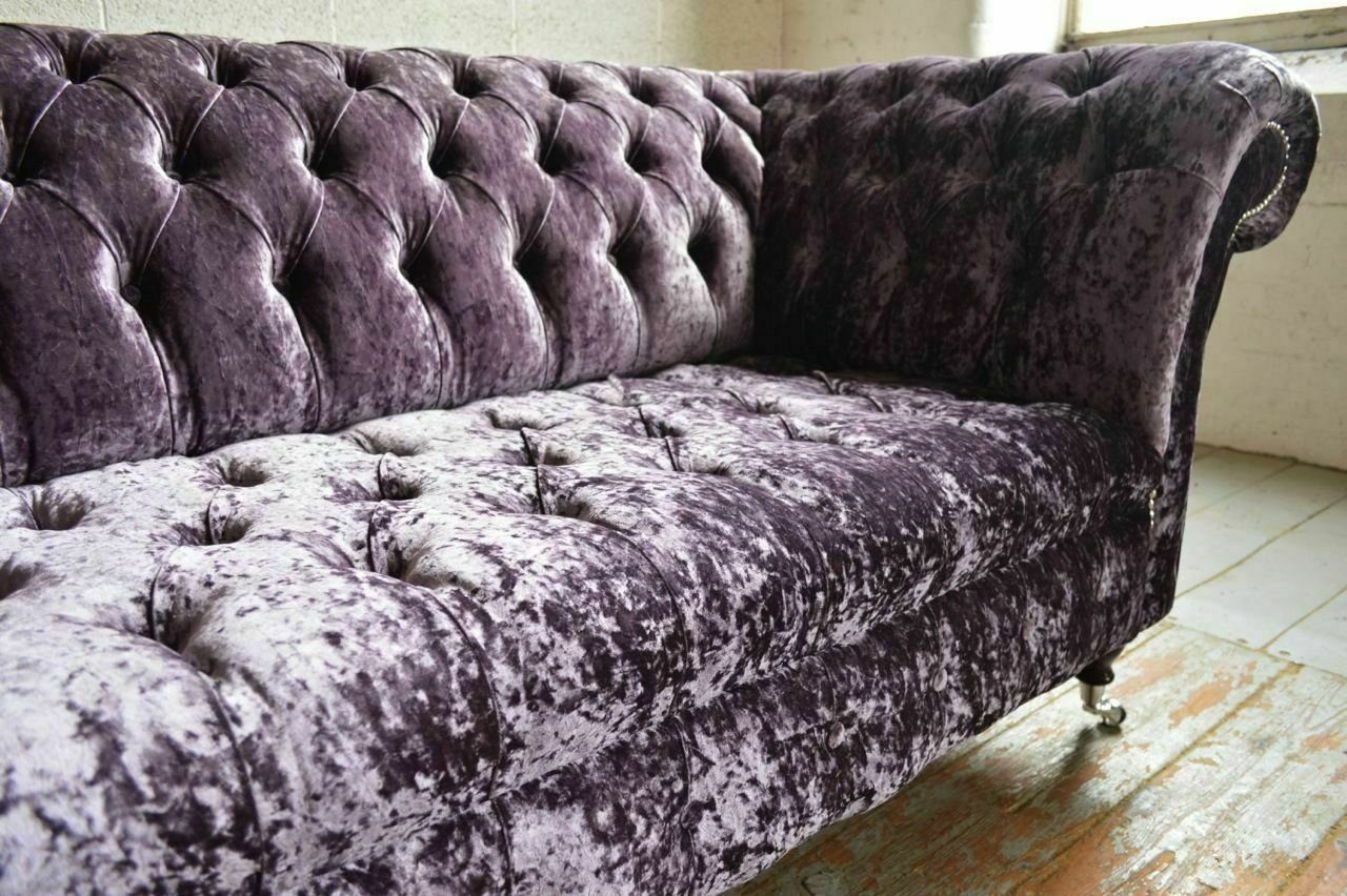 Leder Chesterfield-Sofa, Sofa Luxus Sitz Garnitur Design Polster JVmoebel Chesterfield Couch