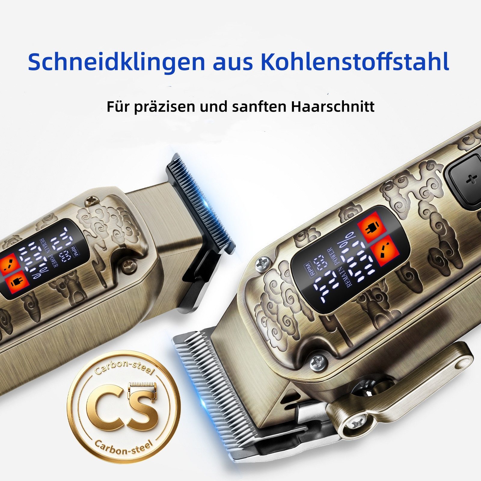 HATTEKER Haarschneider HT-862, Barttrimmer, Profi Haarschneideset, inkl. Aufbewahrungstasche