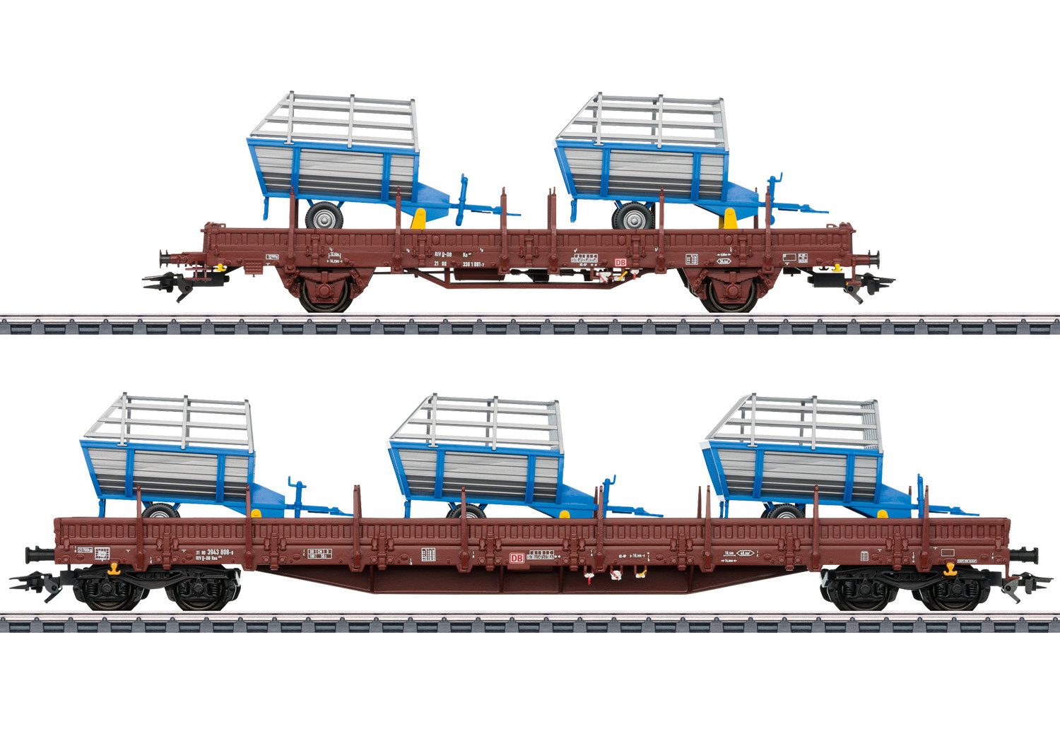 Märklin Modelleisenbahn-Set MHI Märklin 46407 H0 Güterwagen-Set 2 Landwirtschaftliche Geräte AC