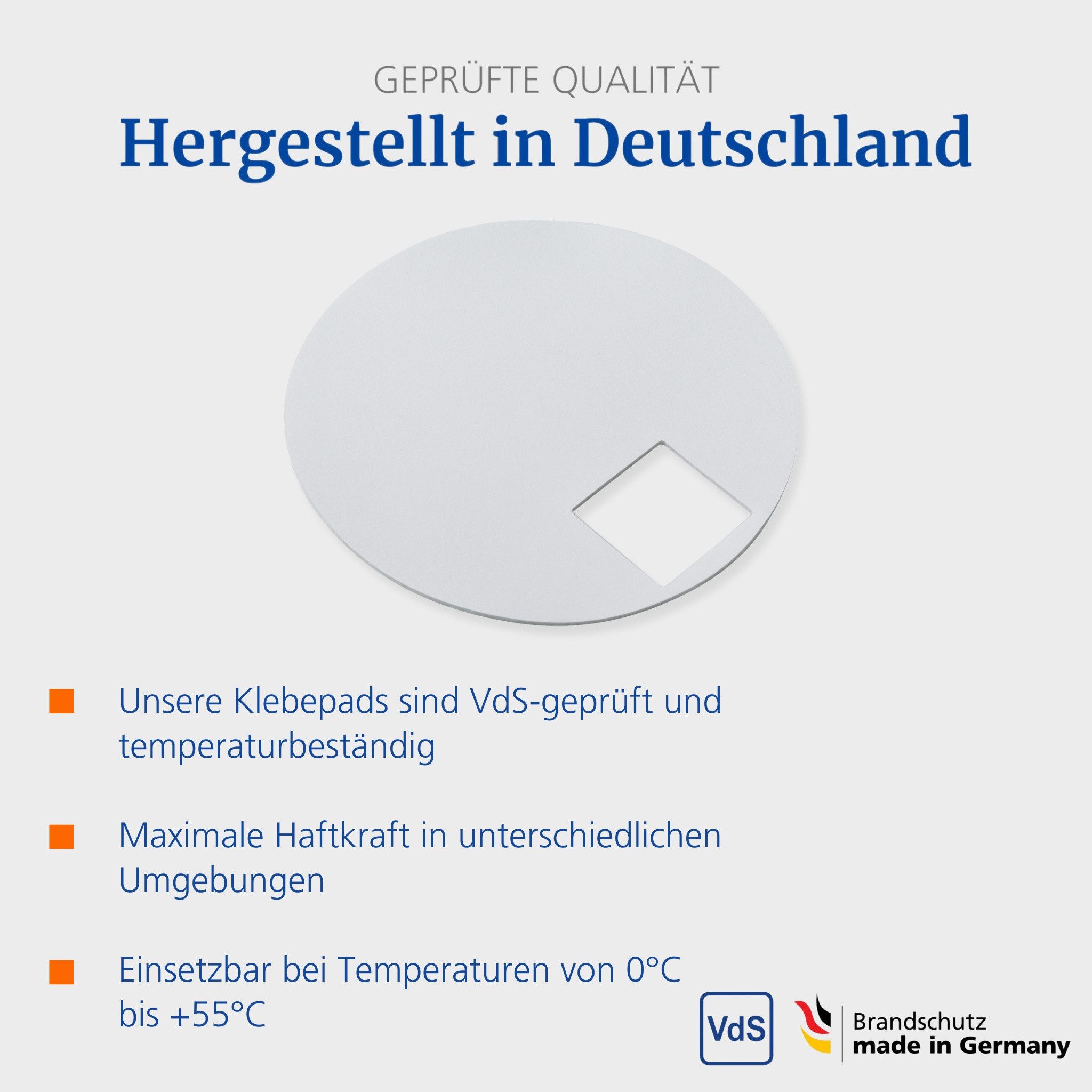 Hekatron Klebepad Hekatron – 10er-pack Klebepads (10-St., 10x Klebepad)