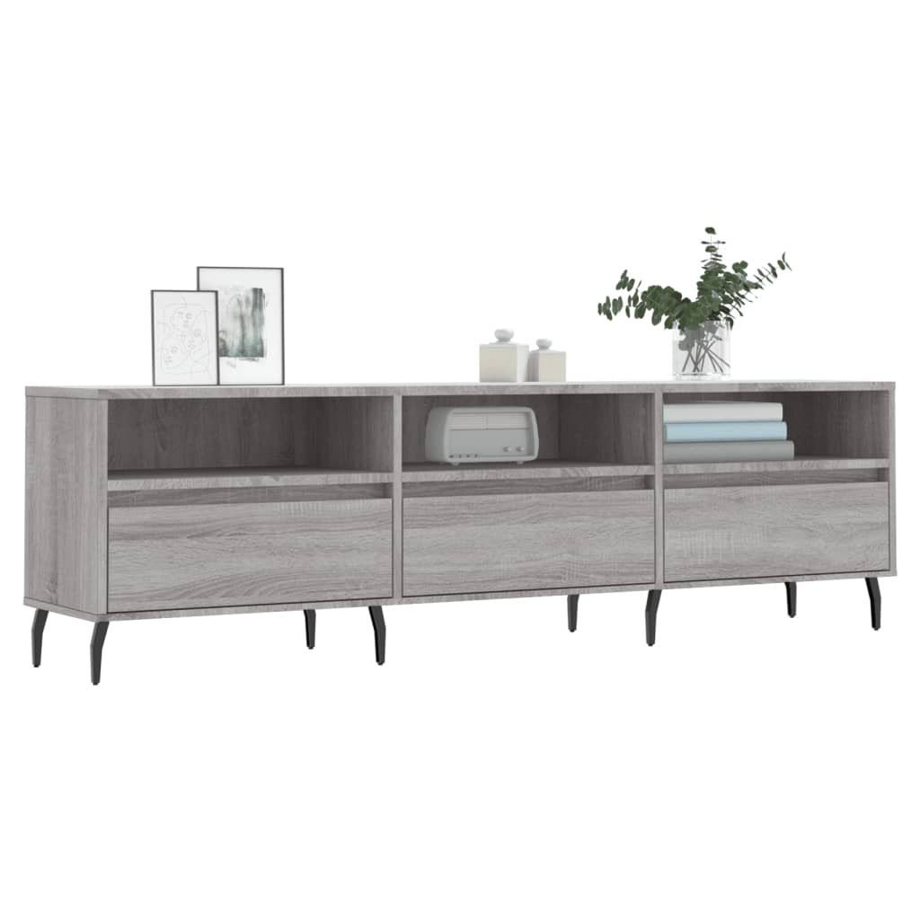 cm Grau vidaXL (1-St) Holzwerkstoff TV-Schrank 150x30x44,5 TV-Schrank Sonoma