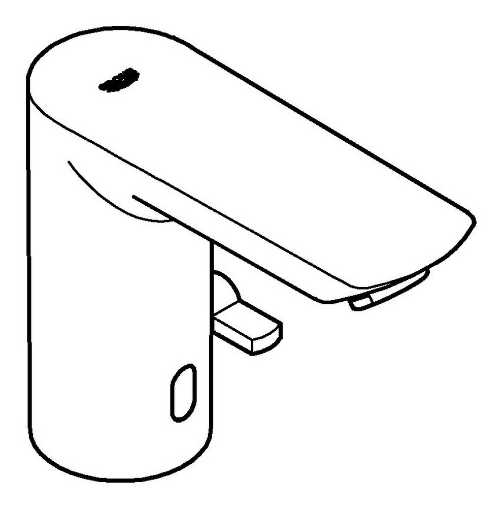 Grohe Waschtischarmatur Bau Cosmopolitan E Infrarot mit Mischung und Temperaturbegrenzer Netzbetrieb - Chrom