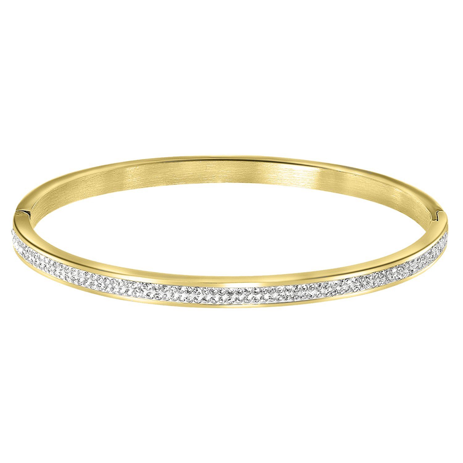 Guess Armreif Armband - Stahl - Gold - Kristall - Damen