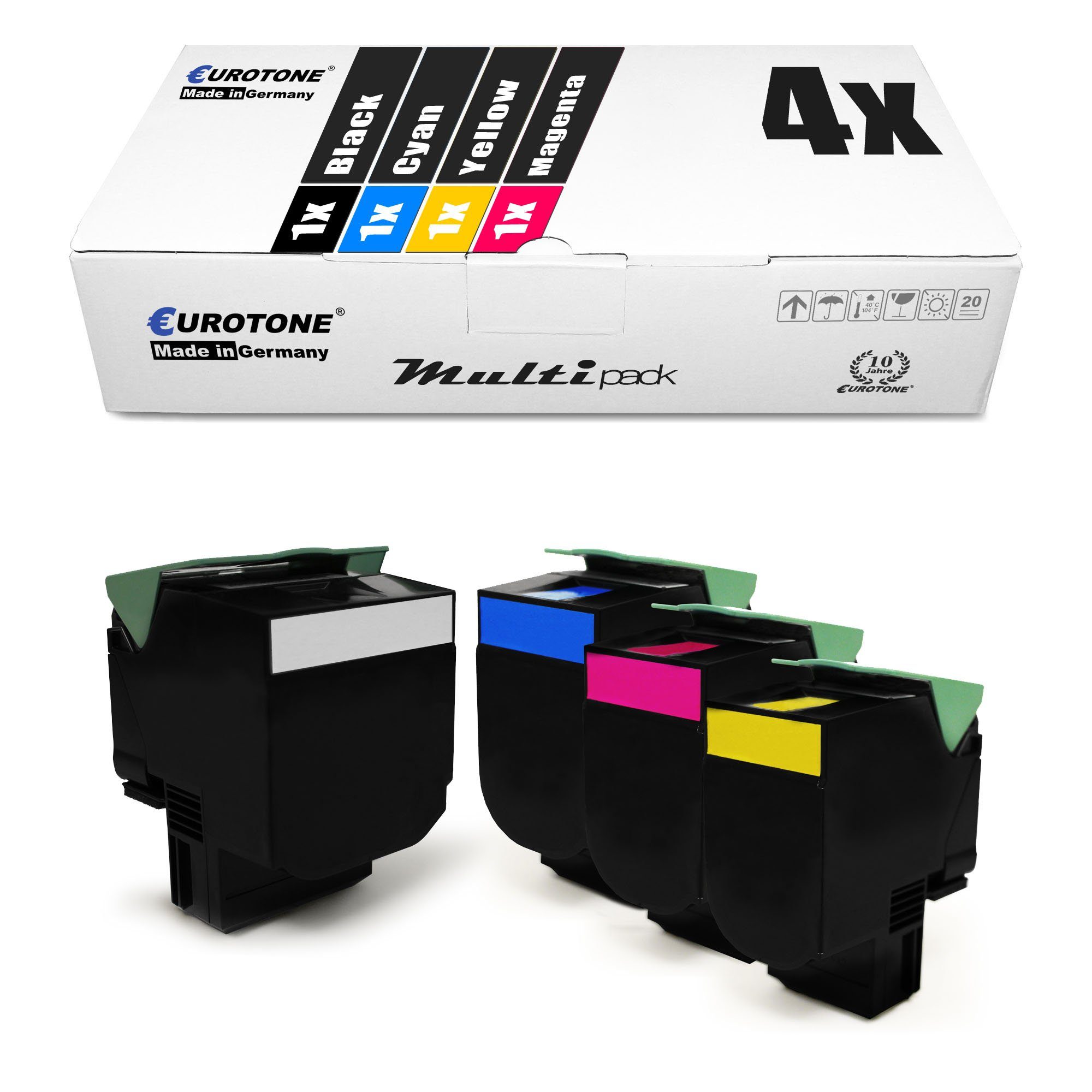 Eurotone Set CX 4er im Tonerkartusche Lexmark Toner fr 410