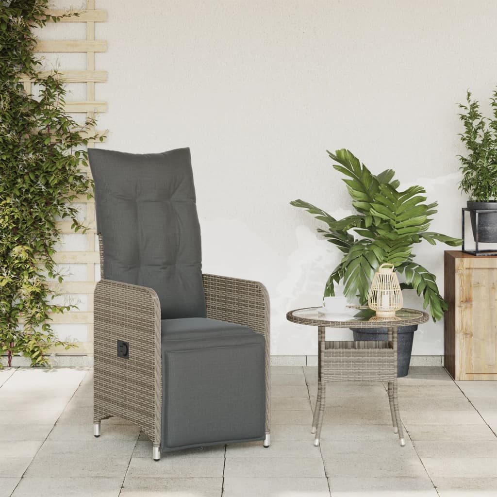 vidaXL Gartenstuhl Gartensessel Verstellbar mit Kissen günstig online kaufen