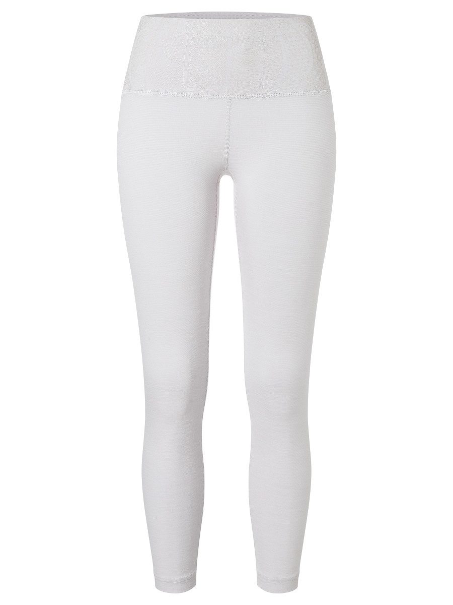 SUPER.NATURAL Funktionstights für Damen, Merino ARABESQUE LEGGINGS mit Glitzerprint