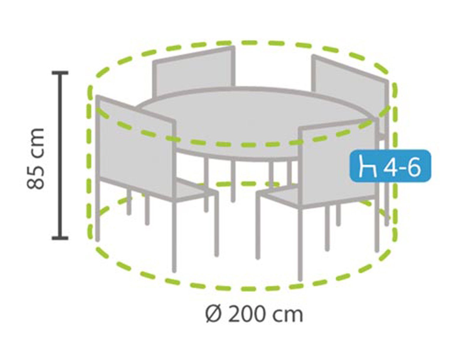 PEREL Gartenmöbel-Schutzhülle (1-St), Abdeckung Lounge-Möbel Winterfeste günstig online kaufen