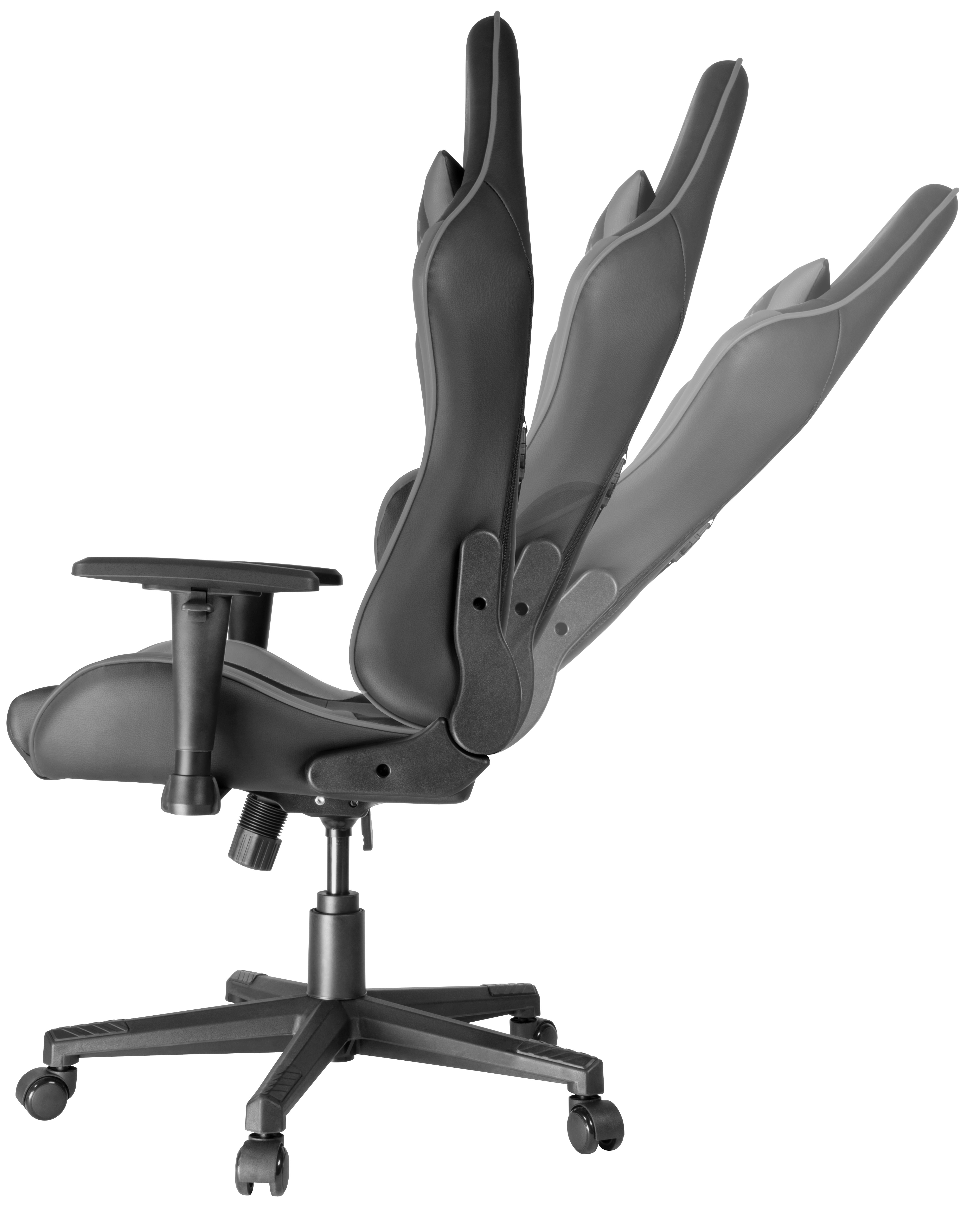 Speedlink Gaming Chair XANDOR - komfortabler Gaming Stuhl, schwarz-grau, besteht aus Kunstleder