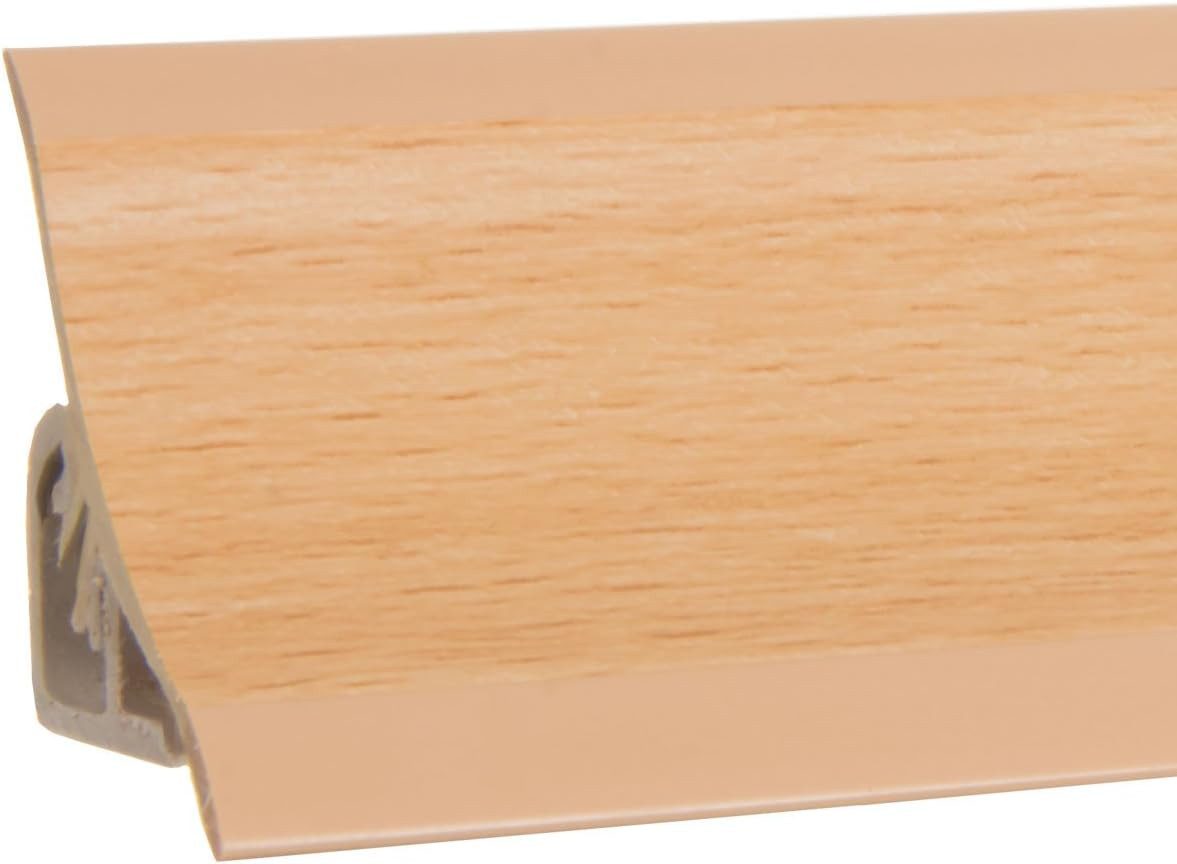 HOLZBRINK Abschlussleiste HOLZBRINK Küchenabschlussleiste Küchenleiste Buche 23x23mm 1 m, selbstklebend, PVC, 1-St., Buche Wandabschlussleiste Arbeitsplatten 23x23mm 1 m