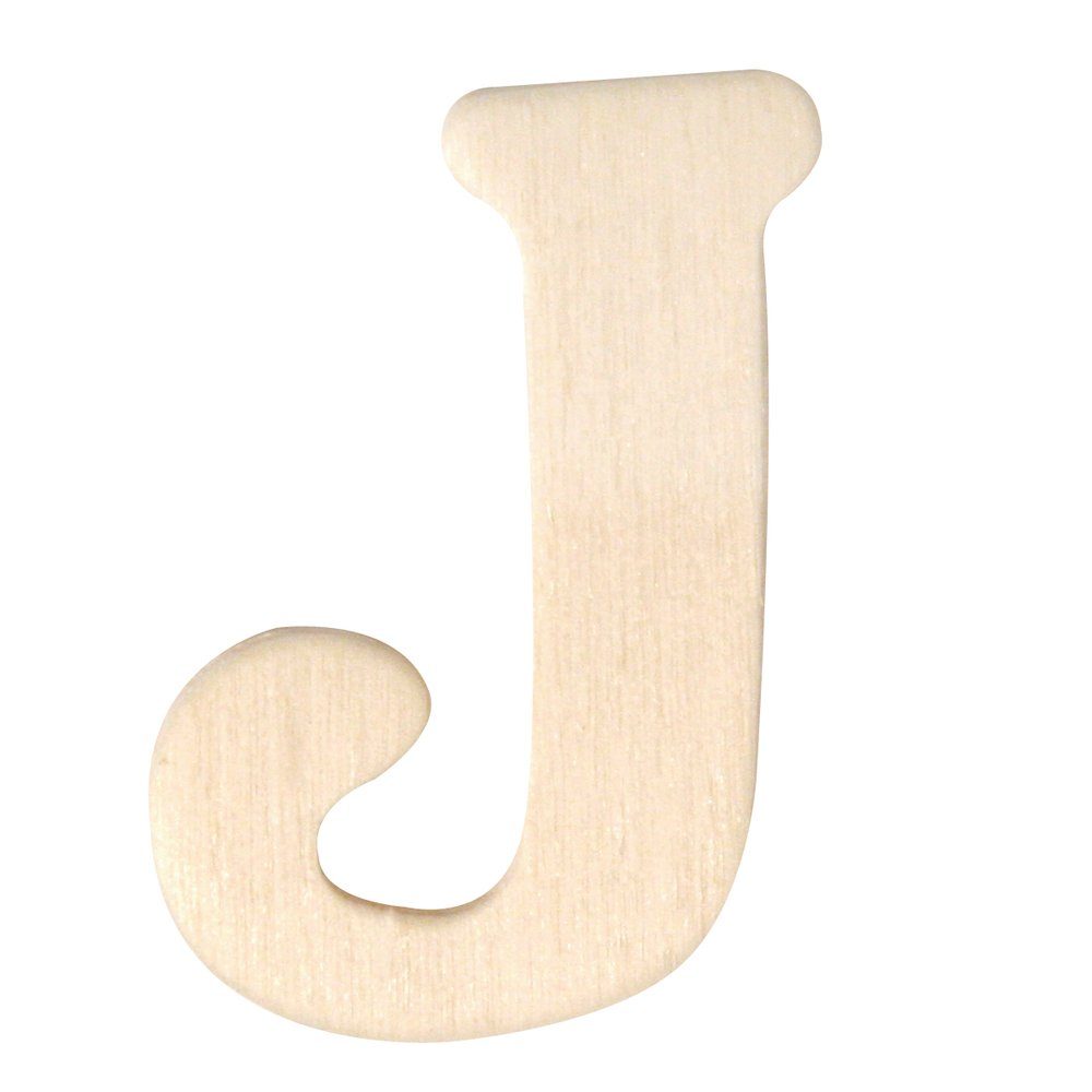 Holz Rayher D04cm Deko-Buchstaben J Buchstaben