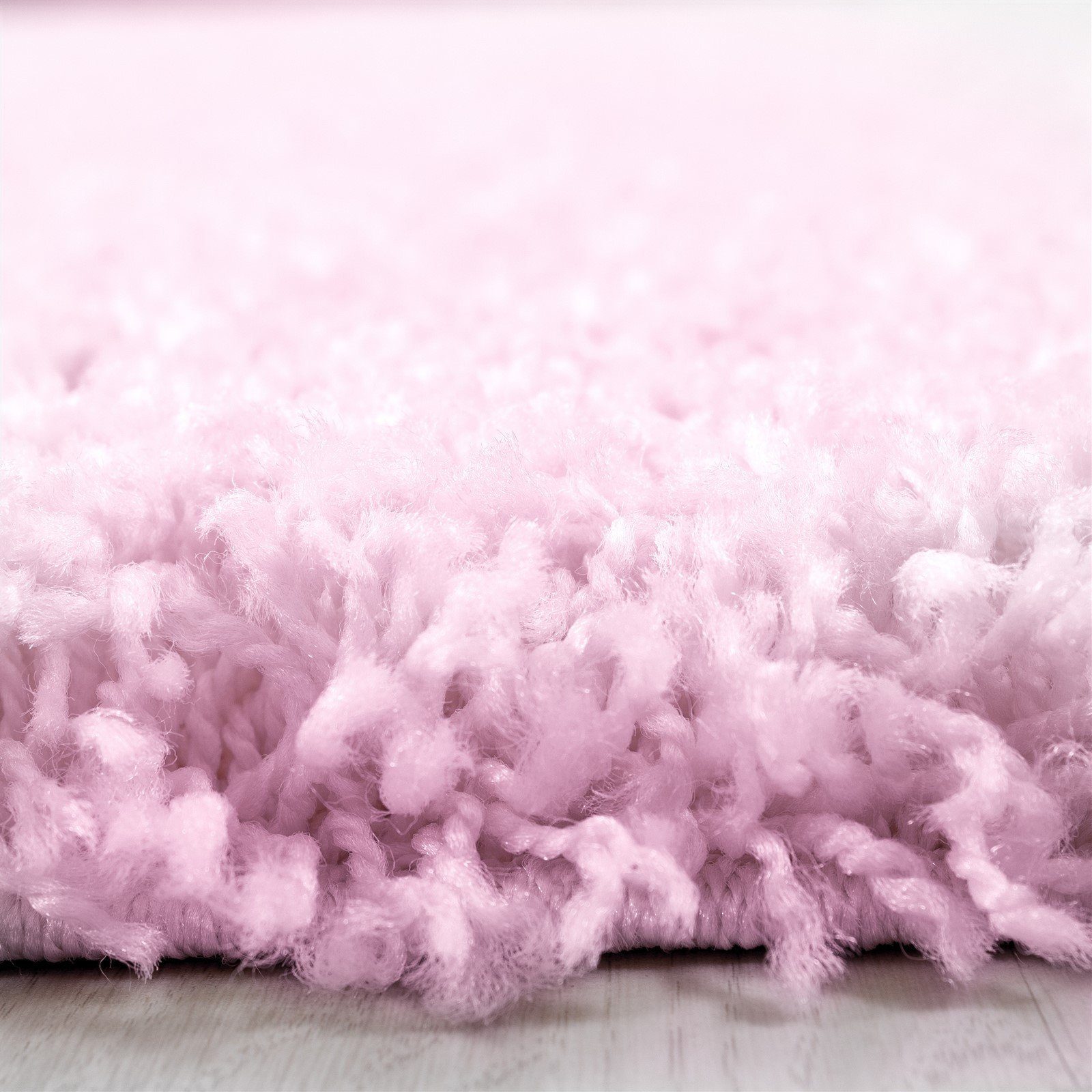 Hochflor-Teppich Teppich Schlafzimmer Shaggy Miovani, 30 mm Rechteckig, Hochflorteppich Langflor, Wohnzimmer Höhe: Pink