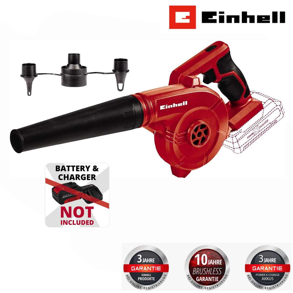 Einhell Akku-Laubbläser Einhell Akku-Laubbläser TE-CB 18/180 Li - 18V (solo) Power X-Change – Bild 2 von 5