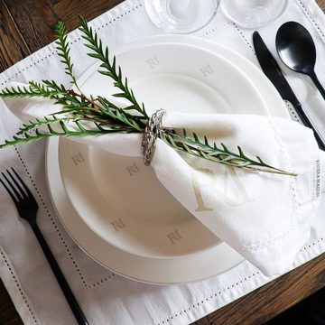 Rivièra Maison Speiseteller RM Monogram Dinner Plate, Essteller