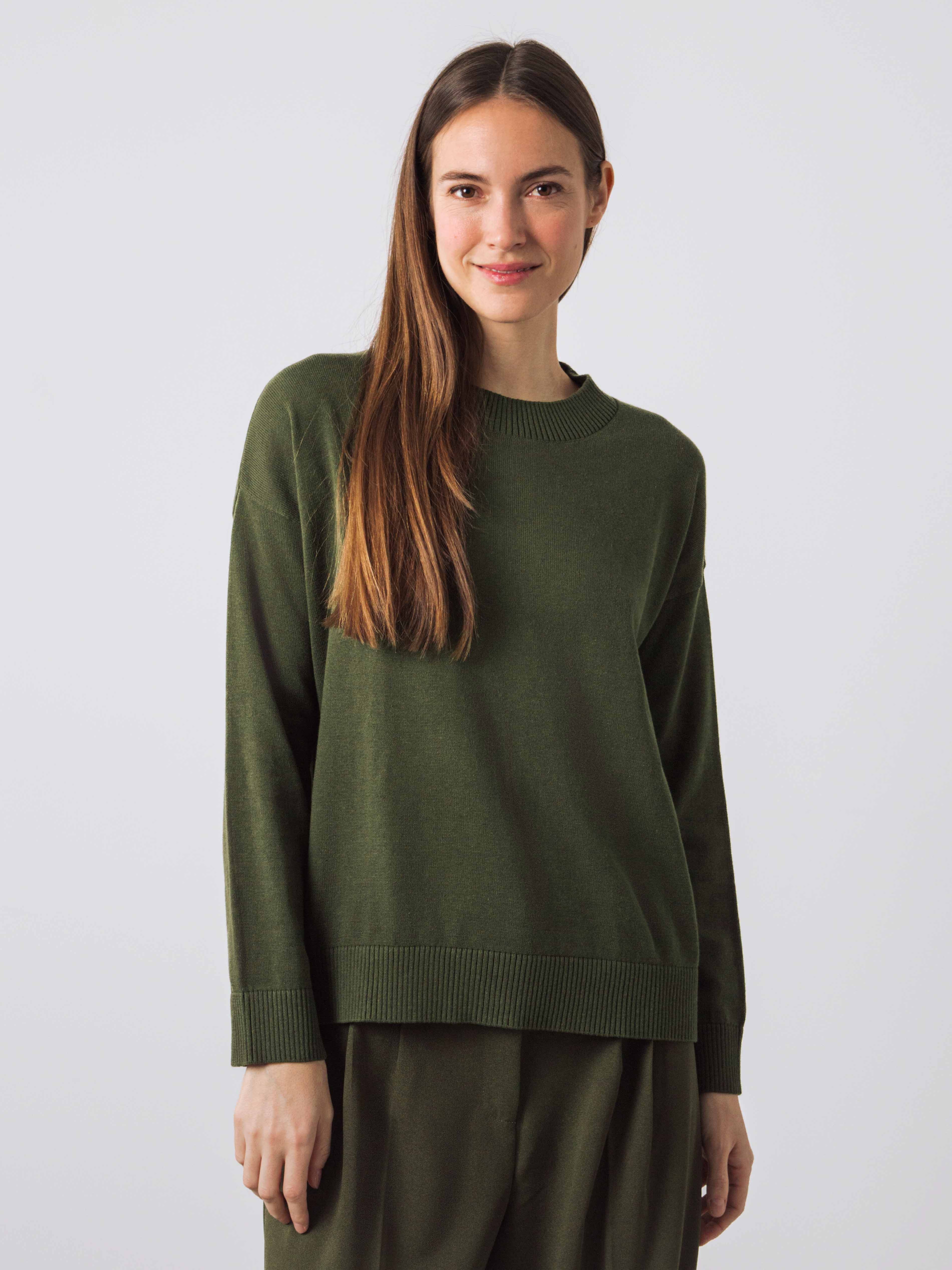HONEST BASICS Longpullover Boxy-Pullover aus OCS und GRS zertifizierter Bio günstig online kaufen
