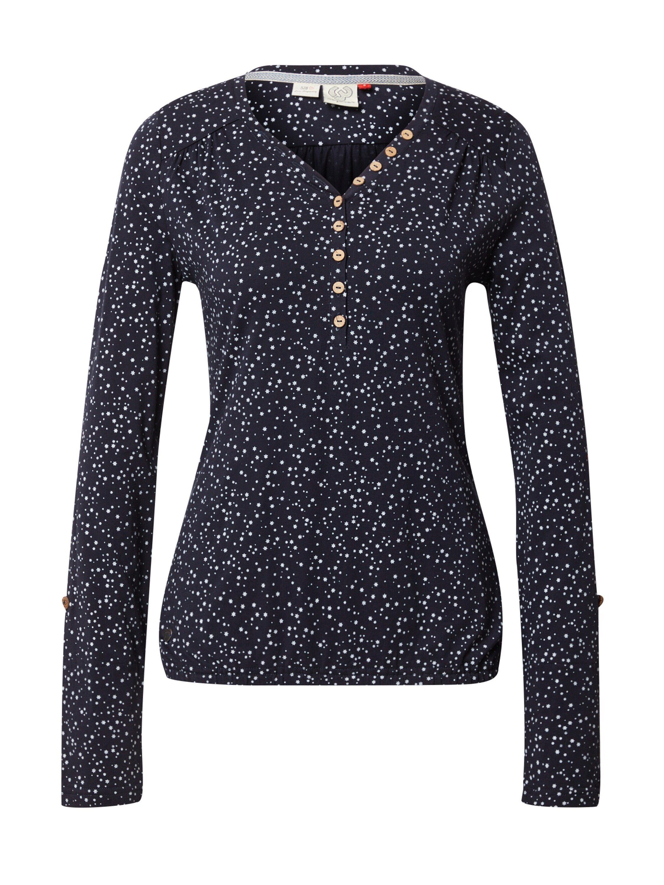 Willkommen beim Kauf. Ragwear Langarmshirt PRINT PINCH (1-tlg) 2028 Drapiert/gerafft navy