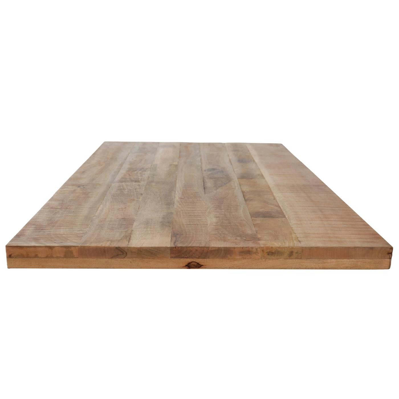 baario Esstischplatte Esstischplatte VODICE massiv, 200x100 cm rustikal Holz Mangoholz