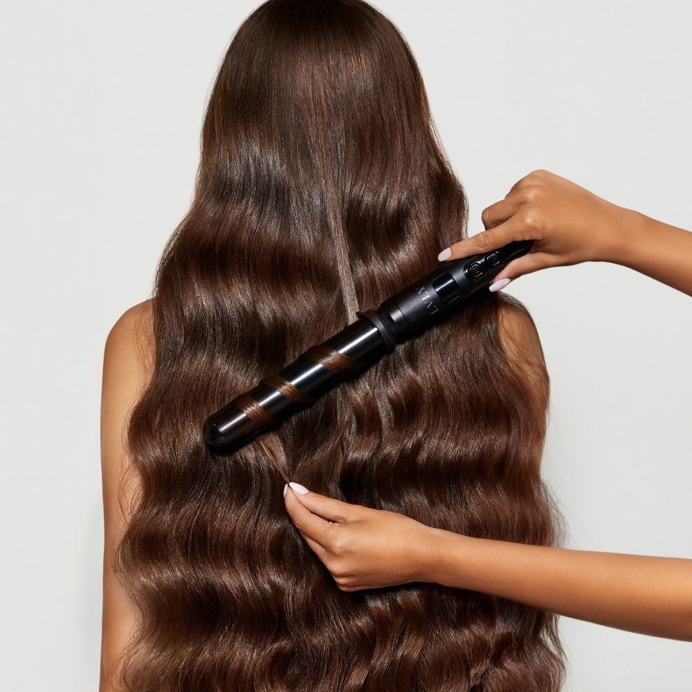 LVLY Lockenstyler 7 in 1 Lockenstab, Keramik-Beschichtung, inkl. 7 verschiedenen Aufsätzen & individuelle Temperatureinstellung