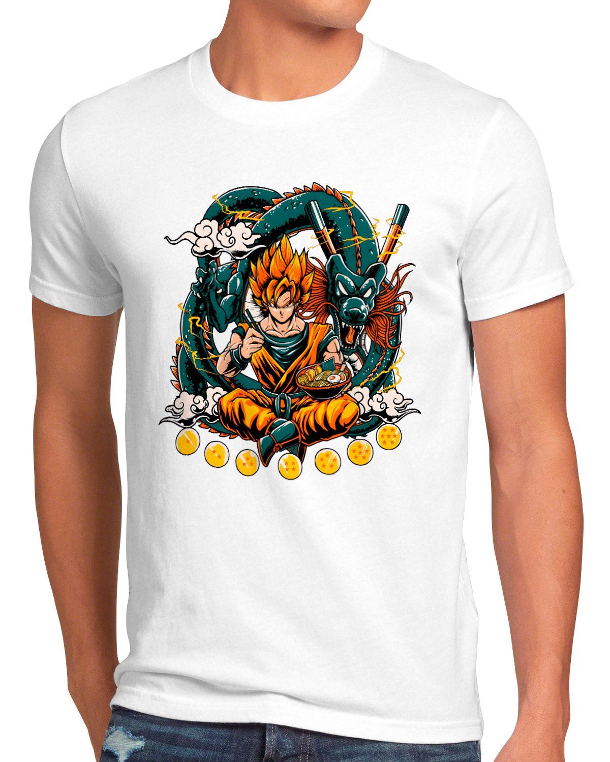 style3 Print-Shirt Herren T-Shirt Dragon Ramen super dragonball z gt songoku breakers the kakarot