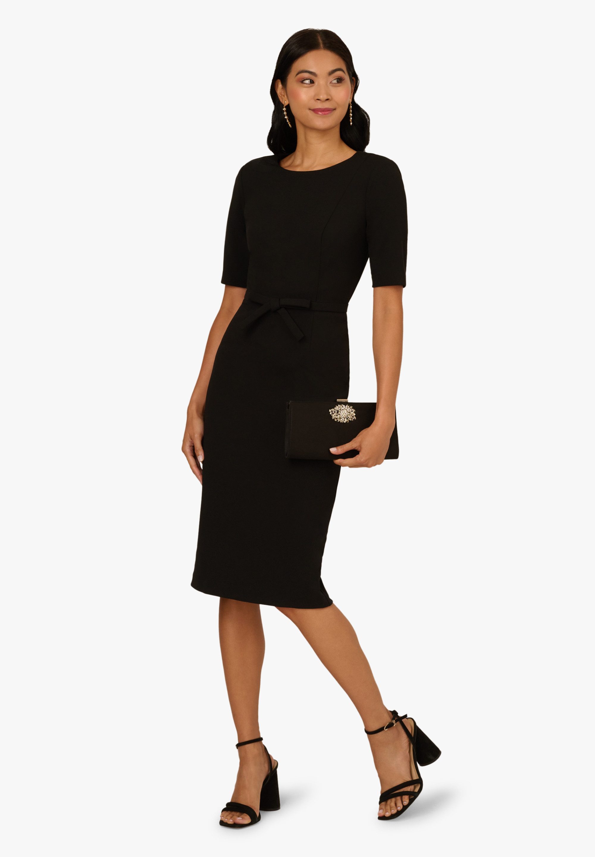 Adrianna Papell Cocktailkleid Mini Bow Front Sheath Dress Tailliert, figurbetont, elegant