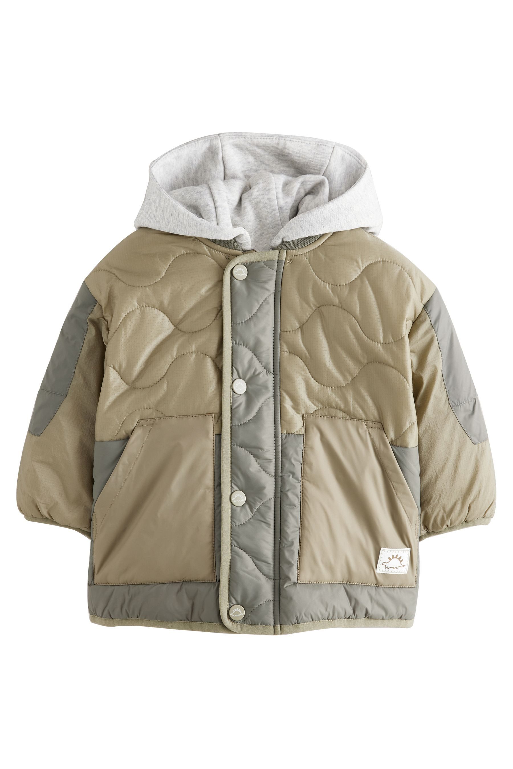 Steppjacke Steppjacke mit abnehmbarer Kapuze