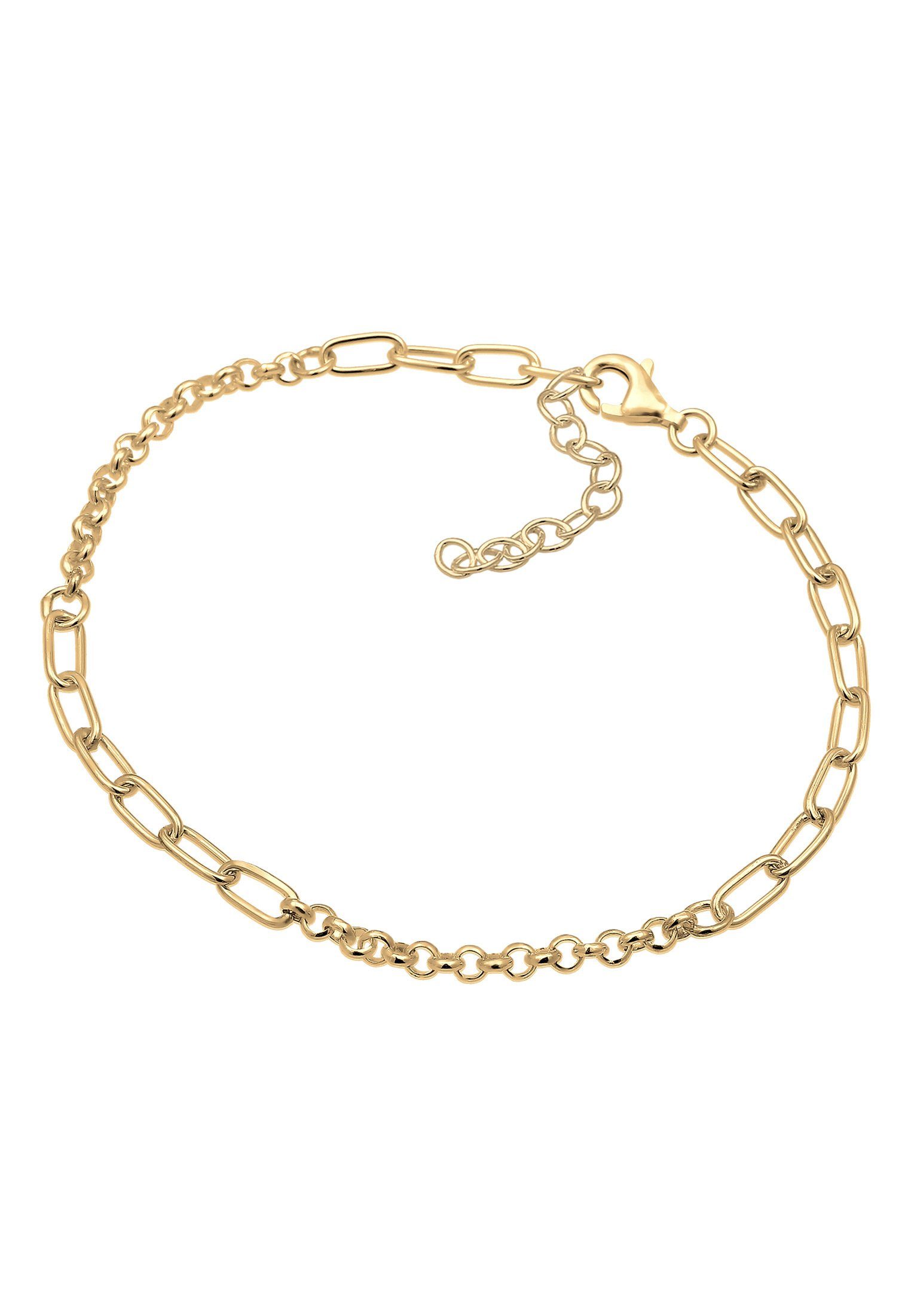 Armband Silber 925 Basic Charmträger Gold Nenalina Bettelarmband