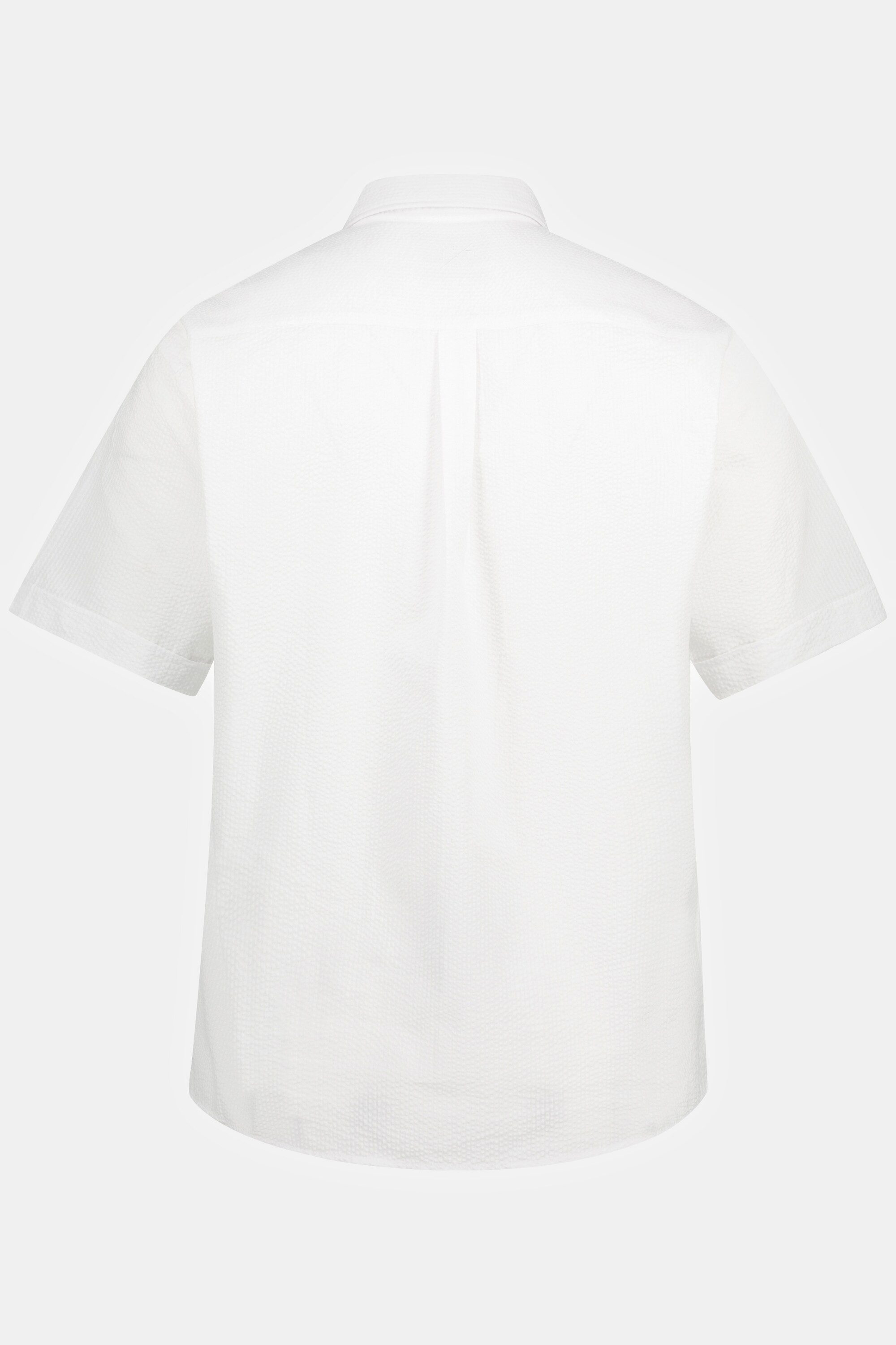 JP1880 Kurzarmhemd Seersucker-Hemd Halbarm Buttondown-Kragen