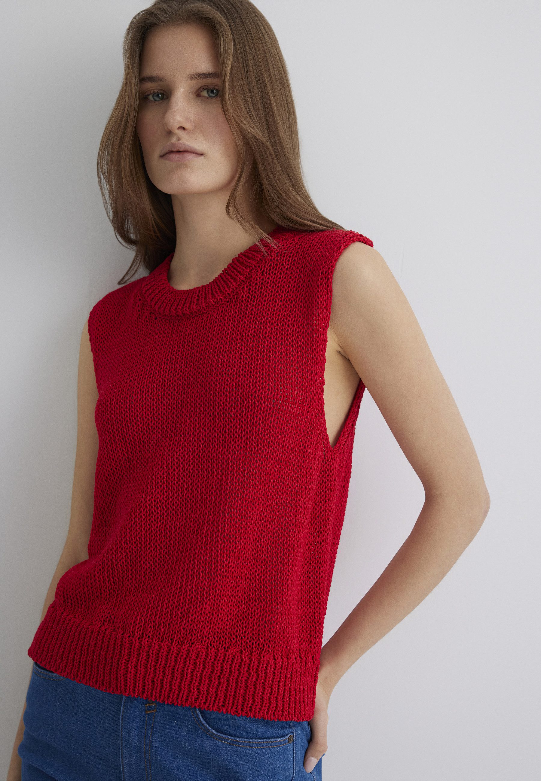 Mavi С коротким рукавом NONSLEEVE SWEATER Top ärmellos