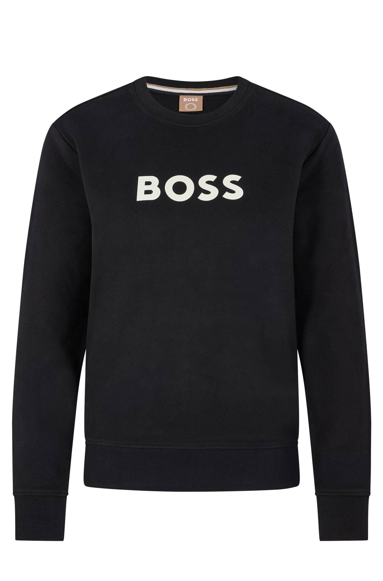 BOSS Sweatshirt Damen Sweatshirt C_ELABOSS_6 (1-tlg), Material:  Obermaterial: 100% Baumwolle Bündchen: 97% Baumwolle, 3% Elasthan