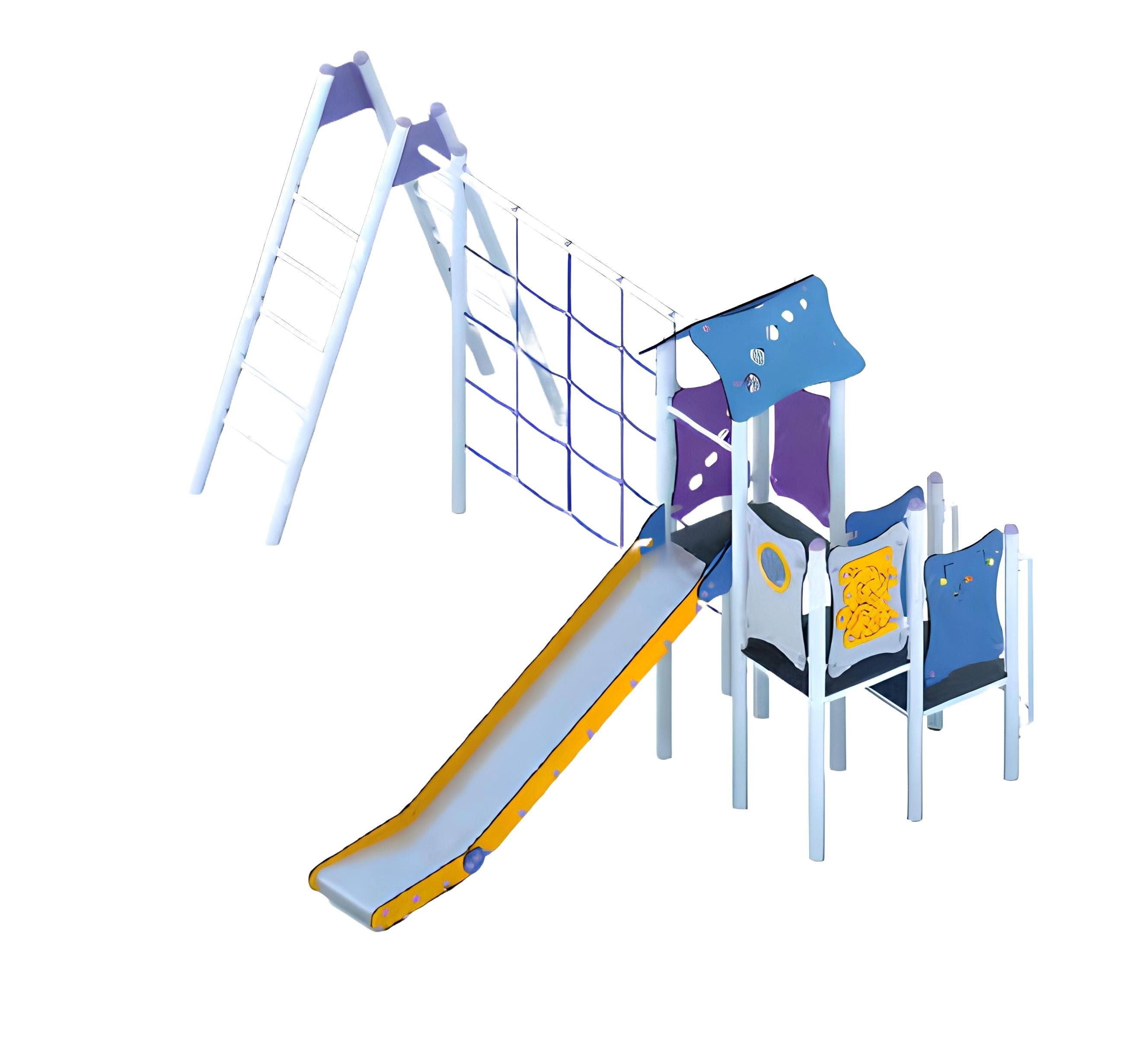 JVmoebel Spielturm Spielzone Bewegungsfläche Freizeitgelände Spielturm mit Rutsche, Made in Europa