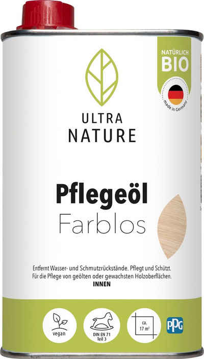 ULTRA NATURE Holzöl Pflegeöl, farblos 0,5 l