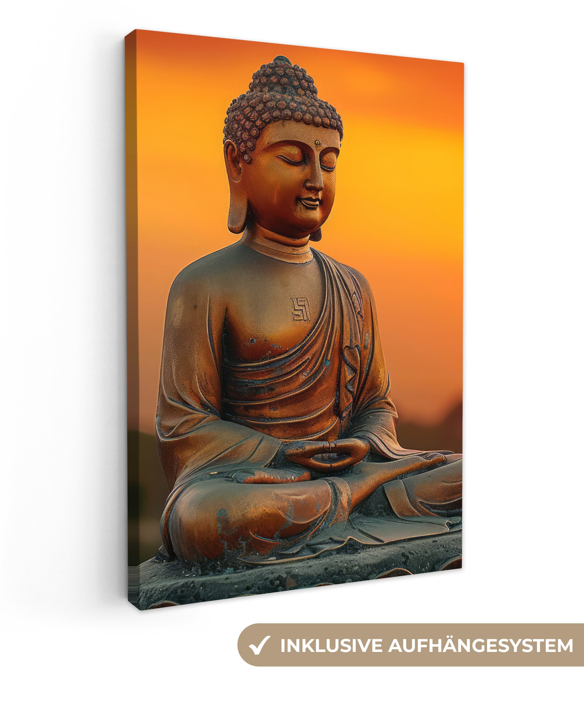 OneMillionCanvasses® Leinwandbild Buddha - Bild - günstig online kaufen