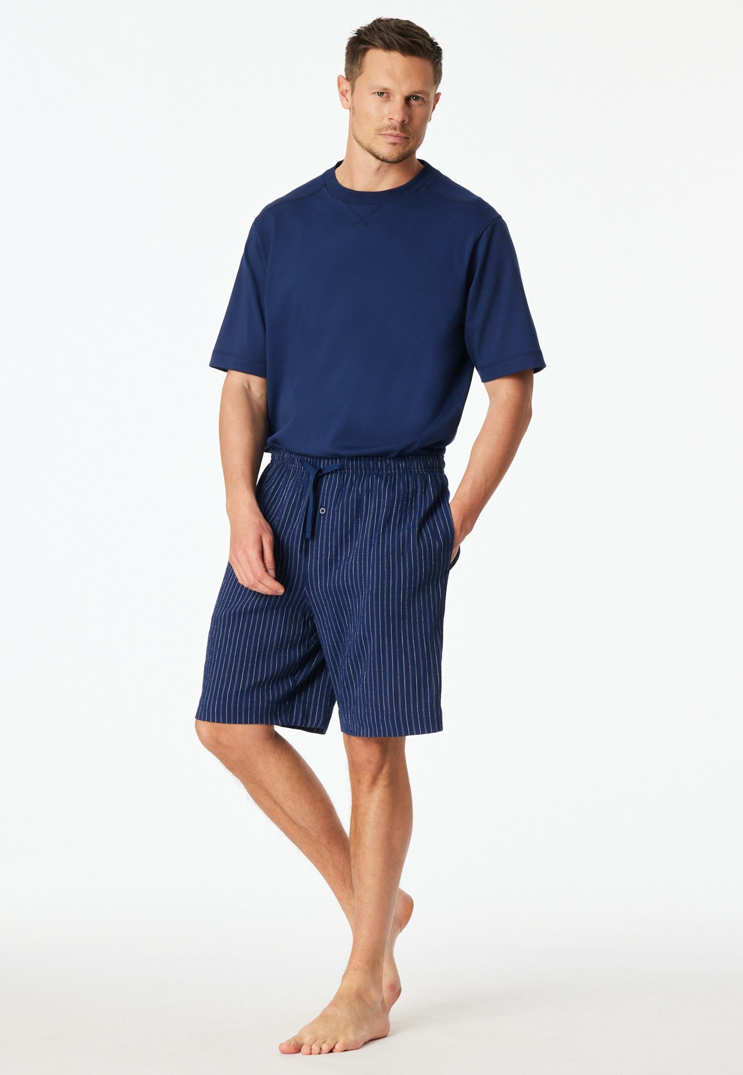 Schiesser Pyjamashorts Mix + Relax mit Gummizug, Cotton-Mix, mit seitlichen günstig online kaufen