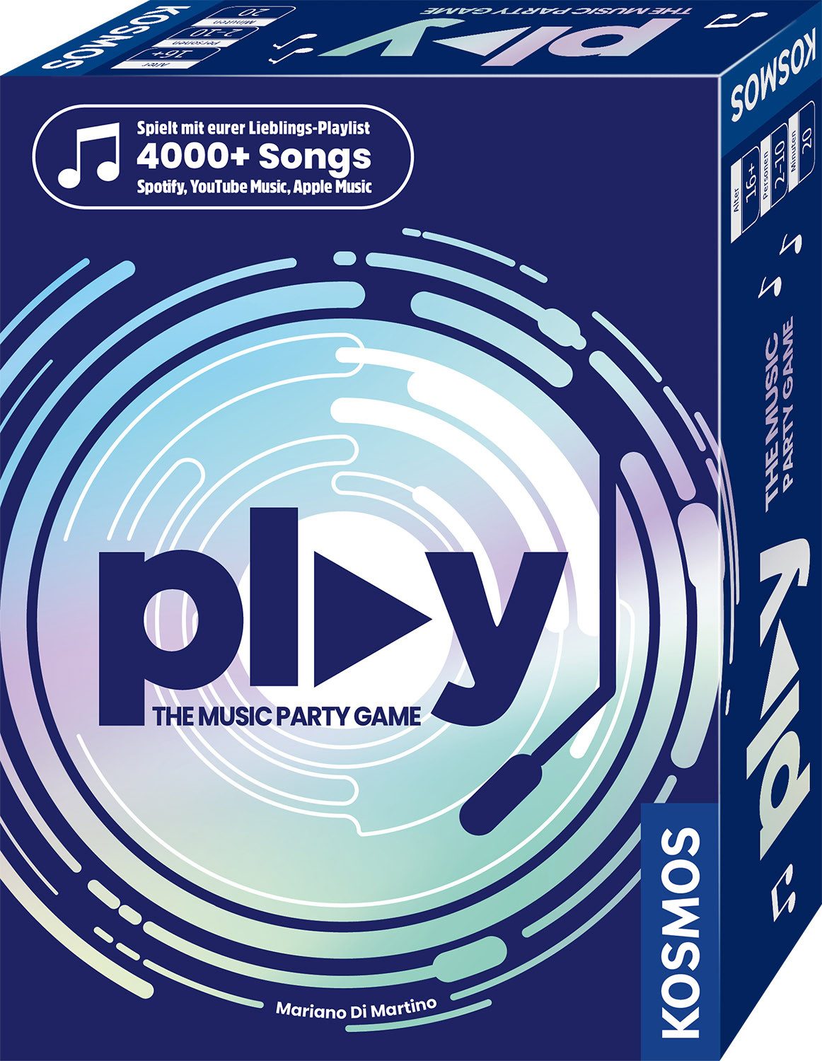Kosmos Spiel PLAY The Music Party Game, Quizspiel, Made in Germany