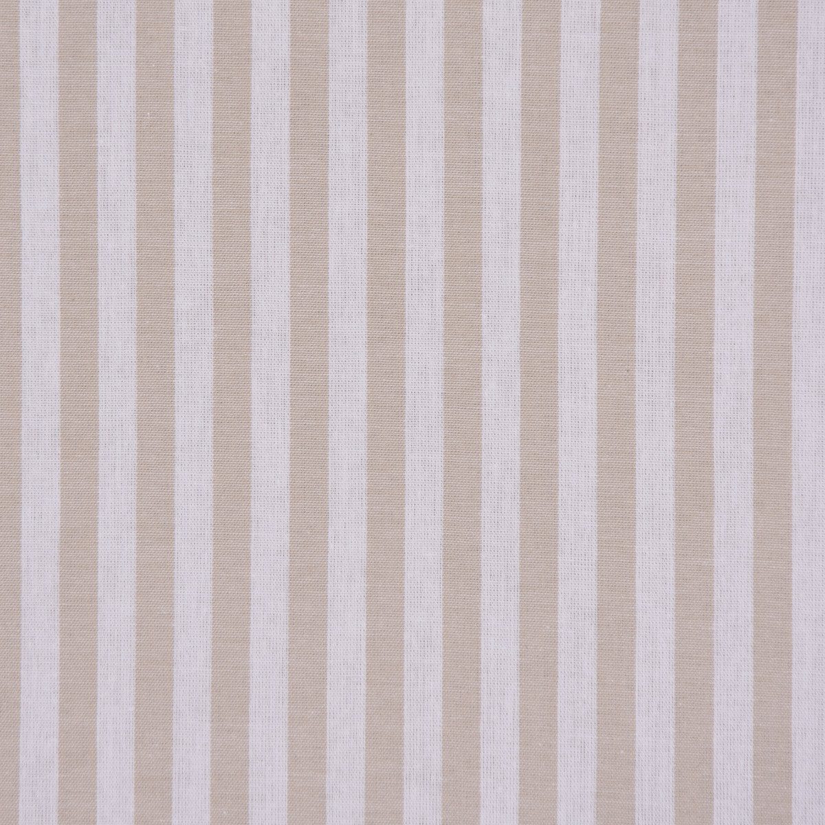 SCHÖNER LEBEN. Stoff Dekostoff Streifenstoff Baumwollstoff weiß beige 1,6m Breite