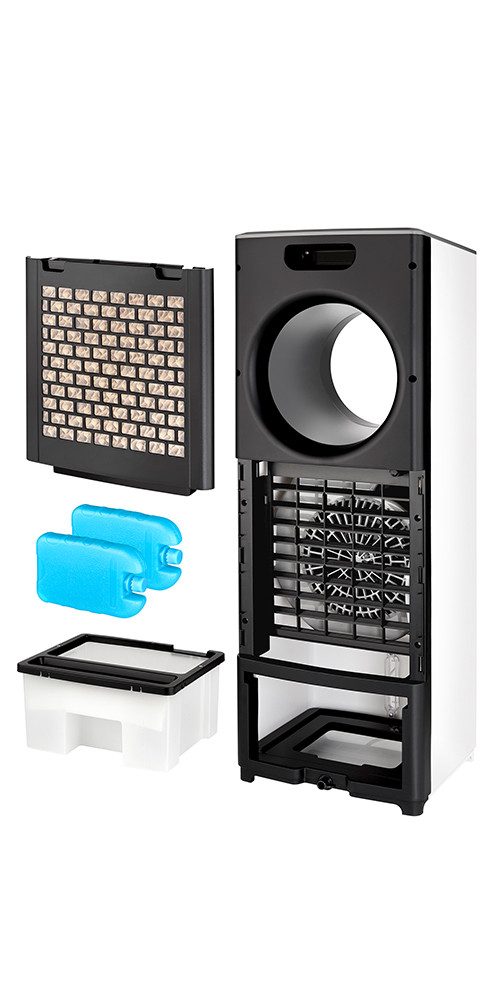 Unold Standventilator AIR COOLER FRESH 86990, 3 Lüftungsmodi Touch-Bedienfeld Timer