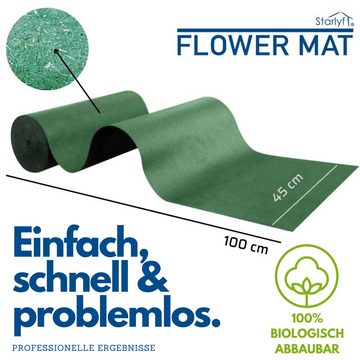 Starlyf Blumenerde Flower Mat Matte, (Spar Set, 1-St., 1er oder 2er Pack), Blumensamen Matte, Blumenteppich mit Samen & Dünger