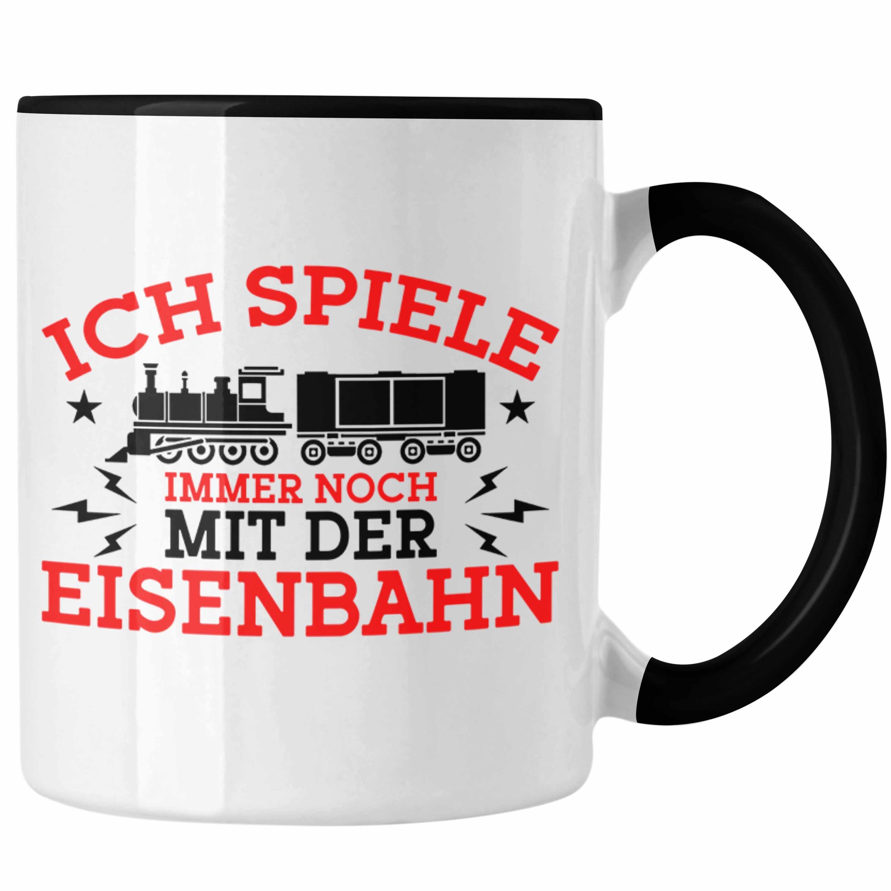 Tasse Eisenbahn" Mit Noch Spiele f "Ich Der Immer Eisenbahner Tasse Schwarz Geschenk Trendation