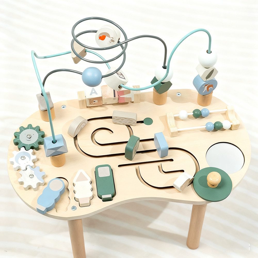 CLTYQ Spieltisch Aktivitätstisch für 1-jährige Kinder,7in1 Sensorischer Tis günstig online kaufen