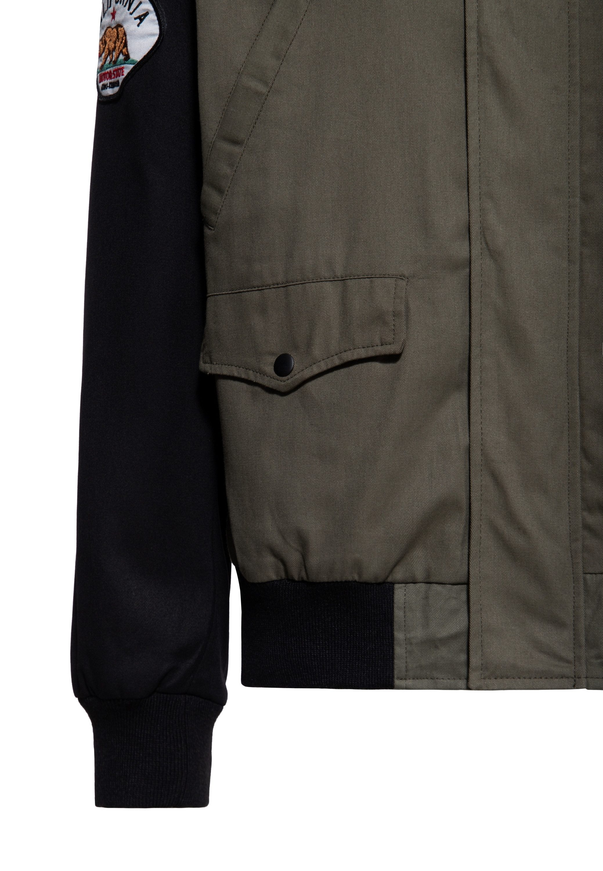 KingKerosin Softshelljacke Los Angeles C.A. mit Fleecefutter