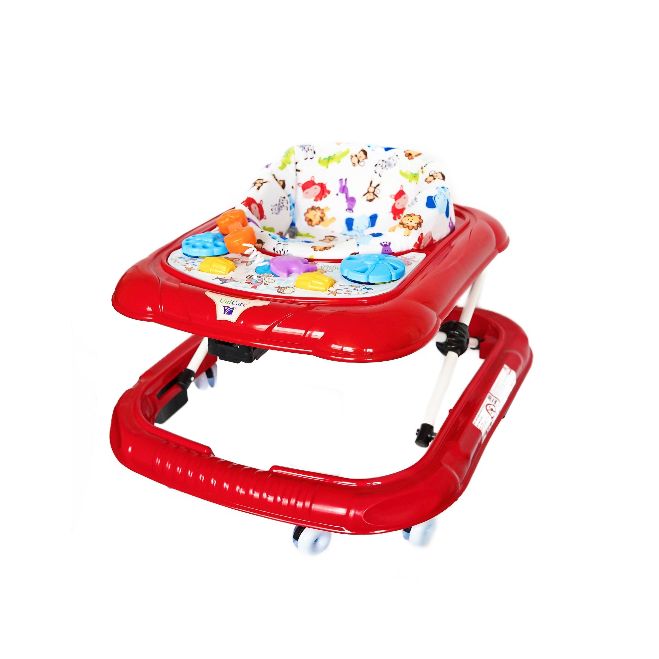 Babywalker 56x64x50 cm Kunststoff Lauflernwagen für Babys ab 6 Monaten, rot