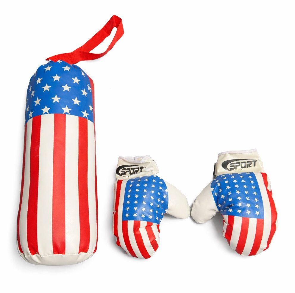 Gardissimo Boxsack Kinder Box Set mit Boxsack und Handschuhen (Spar-Set, 3-tlg., komplett-Set), komplett-Set