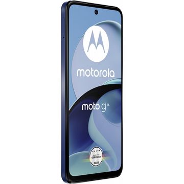Motorola XT2341-3 Moto G14 256 GB / 8 GB - Smartphone - sky blue Smartphone (6,5 Zoll, 256 GB Speicherplatz)
