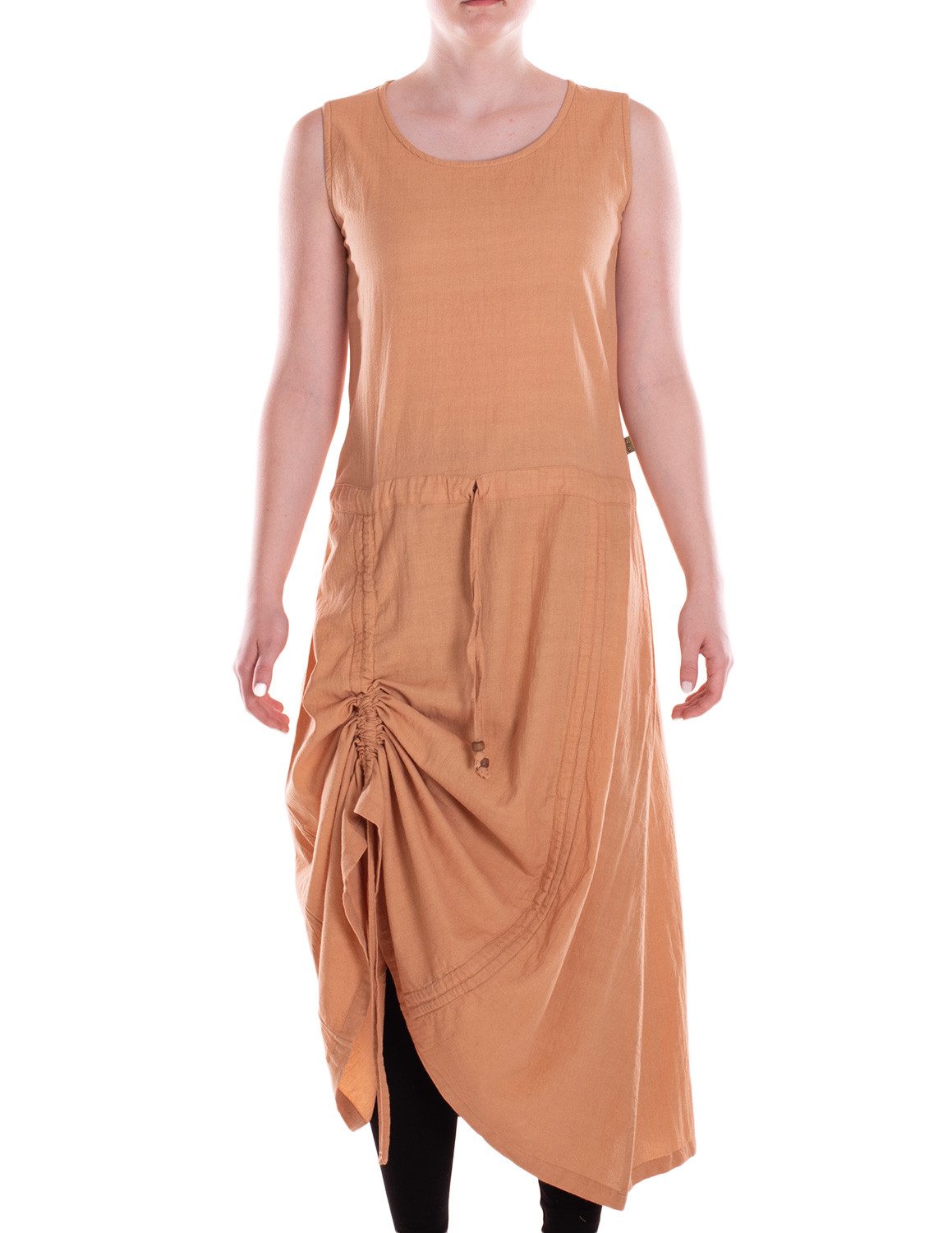 Vishes Midikleid Damen Wadenlang Kleid Baumwolle günstig online kaufen