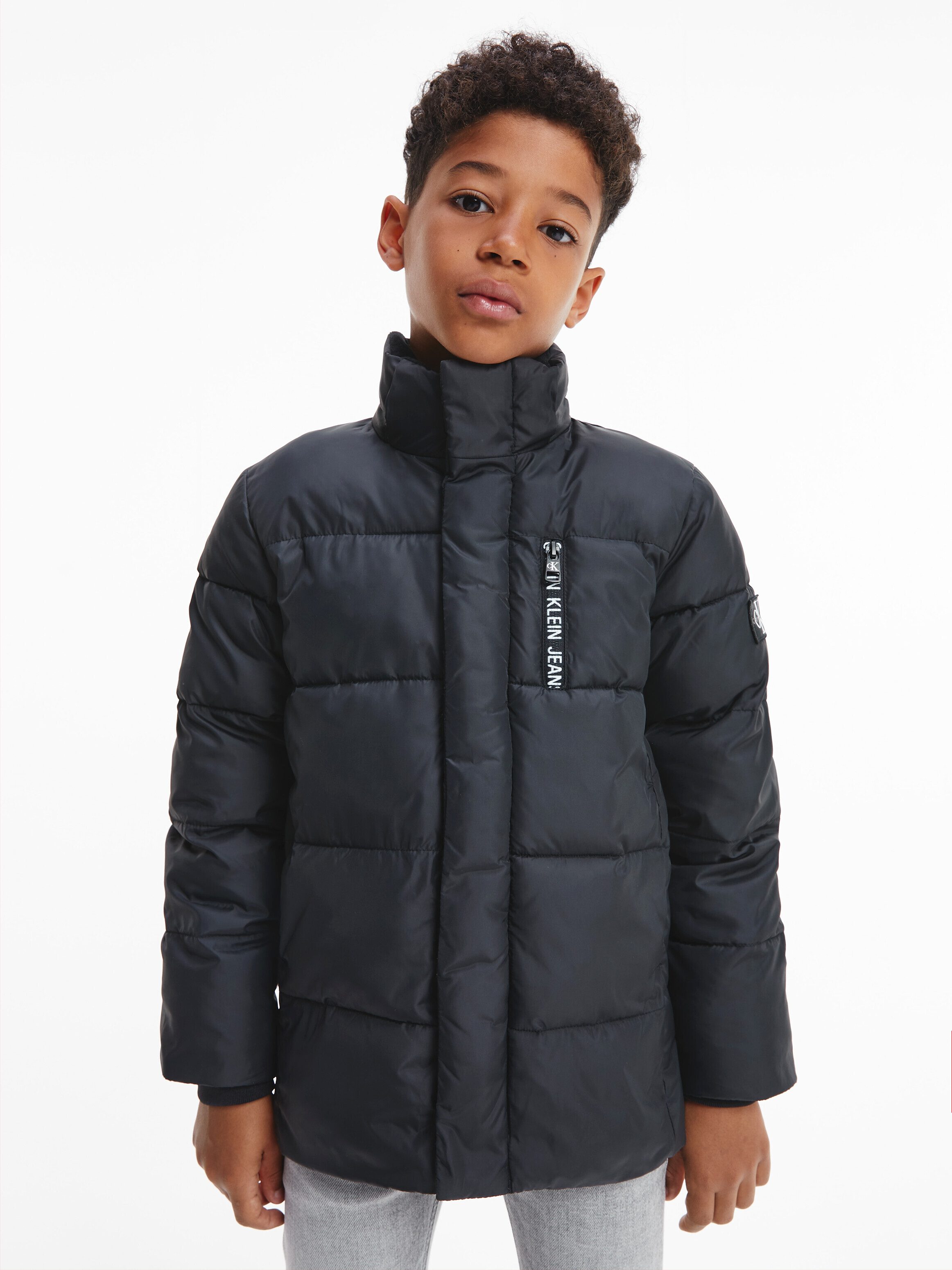 Calvin Klein Jeans Winterjacke ESSENTIAL PUFFER JACKET für Kinder bis 16 Jahre und Calvin Klein Markenlabel