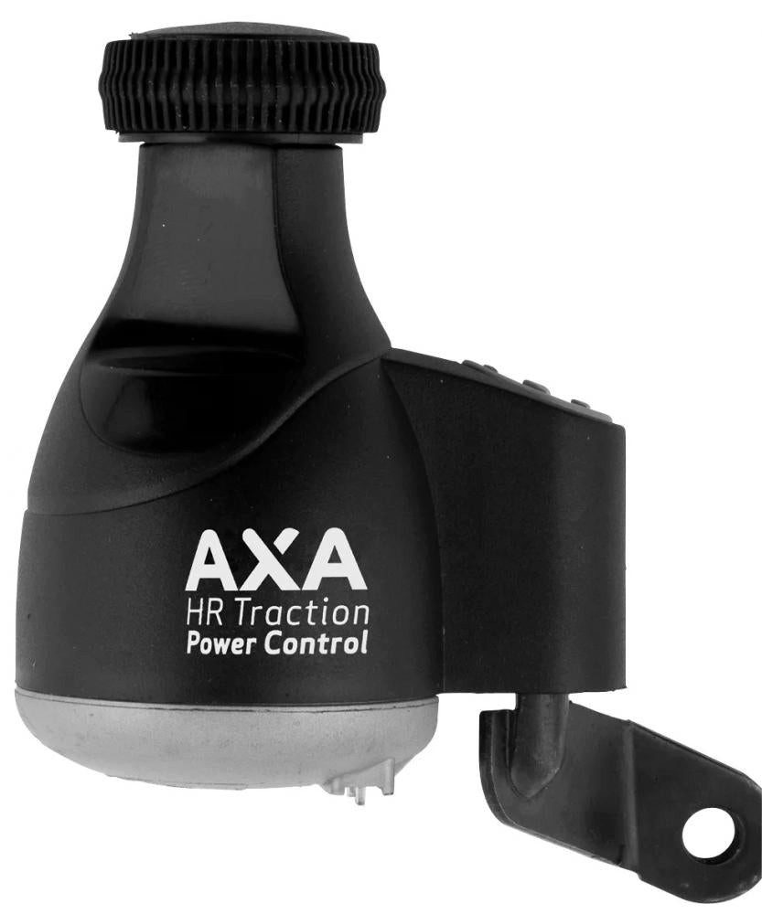 Fahrradbeleuchtung AXA HR Traction Power Control Dynamo links schwarz-silbergrau Kunststo