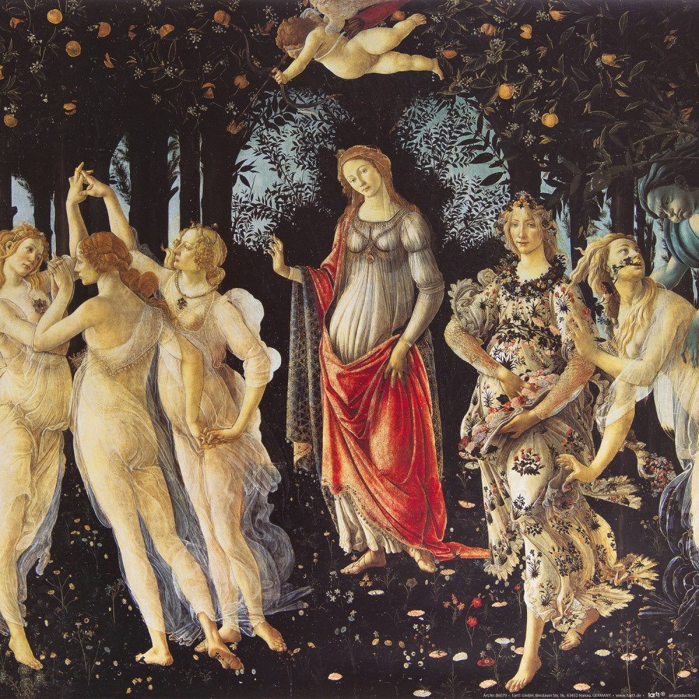 Poster Sandro Botticelli Kunstdruck Bild - Der Frühling, Das Reich