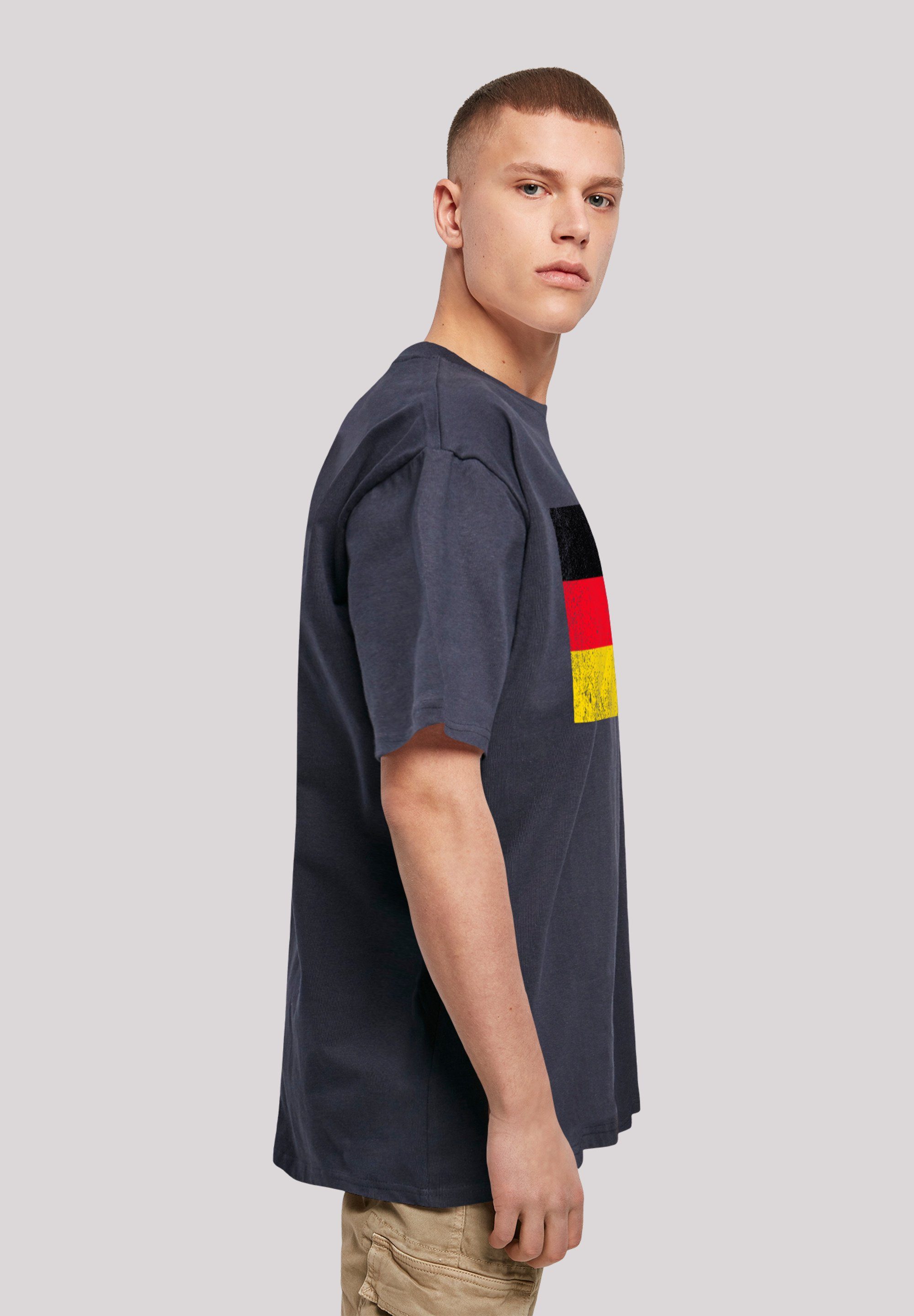 Germany distressed navy Deutschland F4NT4STIC Flagge Print T-Shirt