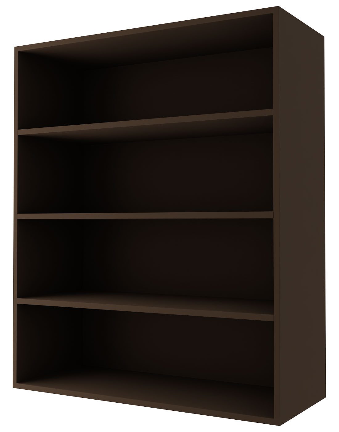 Feldmann-Wohnen Klapphängeschrank Bari (W4/80, 2-türig, 3 Einlegeböden, 1-St., moderne Kassettenoptik, lackierte Fronten) 80x32,5x96cm RAL Wunschfarbe (K5), Lava