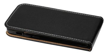 cofi1453 Handyhülle cofi1453® Flip Case kompatibel mit iPhone 12 Mini Handy Tasche vertikal aufklappbar Schutzhülle Klapp Hülle Schwarz